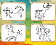 baba - Horse coloring book