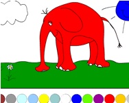 Elefánt színezo online baba játék