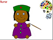 Nurse coloring baba játékok